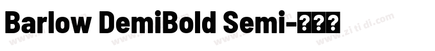 Barlow DemiBold Semi字体转换